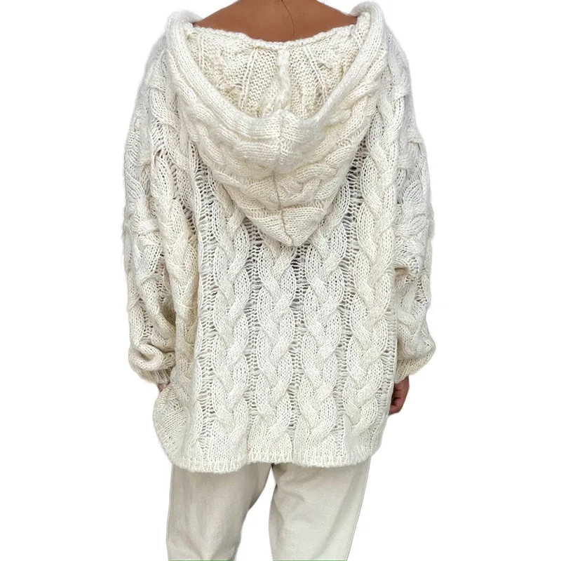 20 Colors Women Loose Twist Knot Knitted Sweaters Autumn Winter Female Knitwear Hoodie Pullover Coats XXBLH-1058 6 20 Colors Women Loose Twist Knot Knitted Sweaters Autumn Winter Female Knitwear Hoodie Pullover Coats XXBLH-1058 6