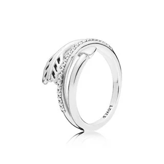 

Pan S925 Silver 2018 New Diamond Heart Arrow Ring