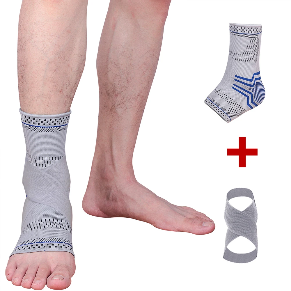 1Pcs Ankle Braces, Adjustable Compression Ankle Support Sports Protection, Stabilize Ligaments-Eases Swelling and Sprained Ankle