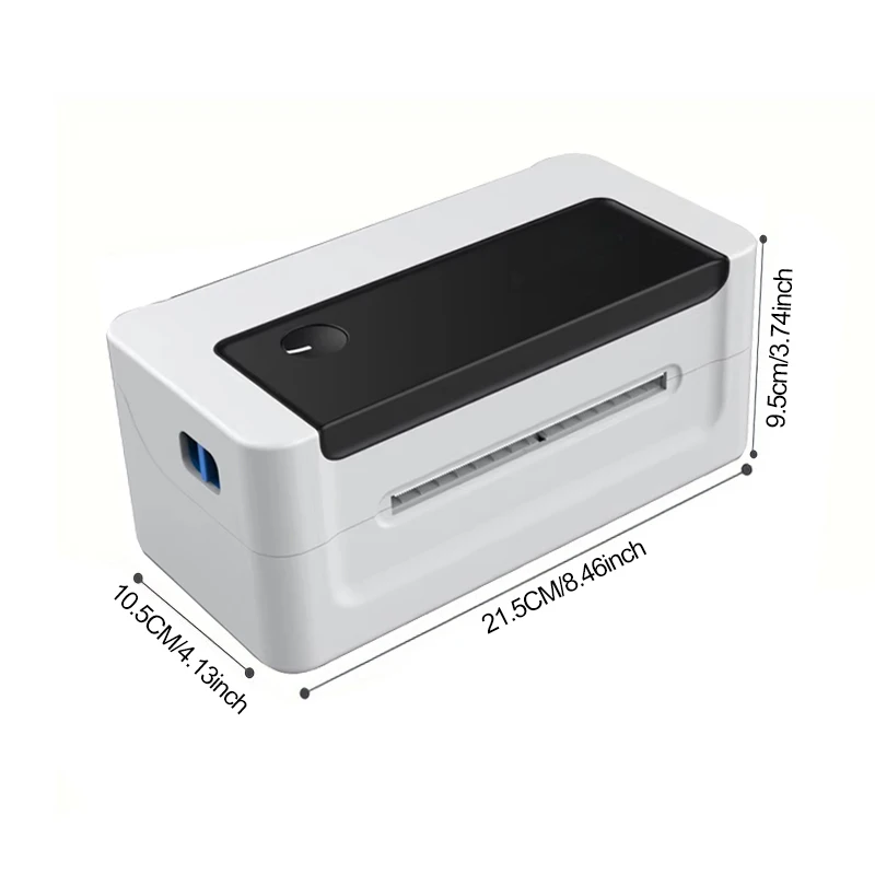 Hochgeschwindigkeits-Thermo-Versandetikettendrucker, 4 x 6 Barcode-Aufkleber, Frachtbriefdrucker für Versandpakete, USB-Bluetooth-Etikettendrucker