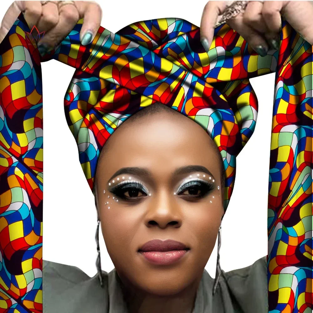 Африканский головной убор, женские аксессуары для волос, шарф, тюрбан на голову, женские аксессуары для волос, шарф, шляпа, повязка на голову, Нигерия WYB612
