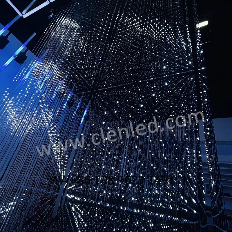 3D RGB Pixel Matrix LED Stage Light Disco Holiday Interactive Effect ShoppingClub Party Event Indoor Outdoor Decor Lighting
