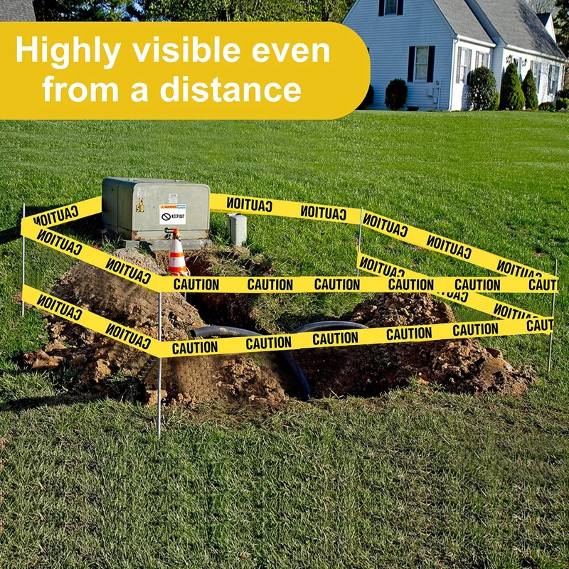 Yellow Caution Tape Roll Safety Tape For Decorations Workplace Danger Areas