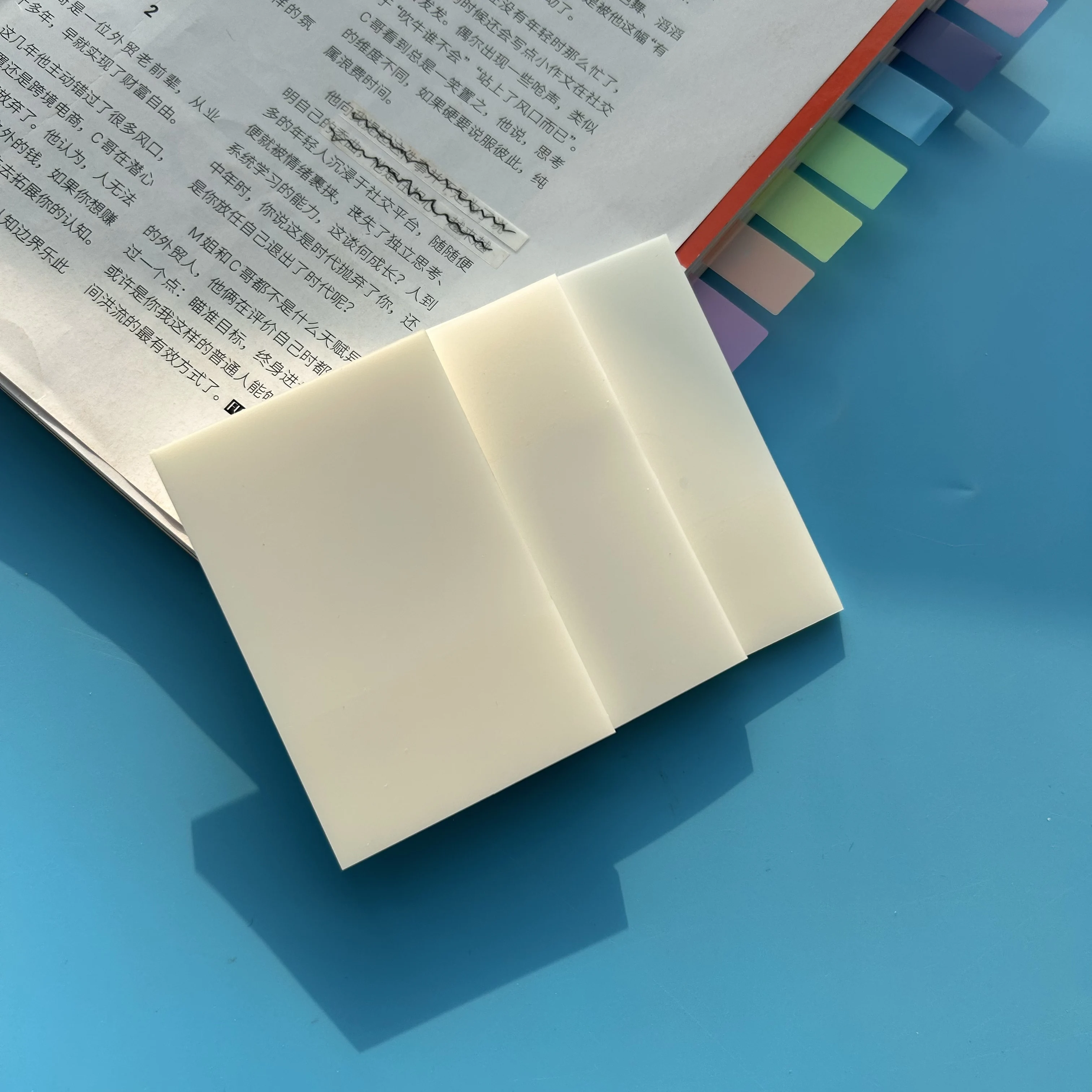 10Packs Index Tabs Self Adhesive Page Markers Transparent Sticky Notes Classify Files Flags planner Stickers