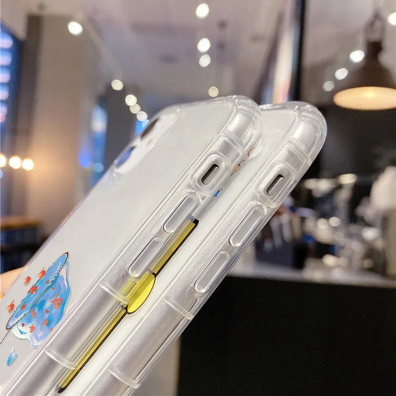 Transparente Katzen-Angel-Handyhülle für iPhone 17 Fundas iPhone 16 18 Pro Max 11 13 15 14 12 Air 17promax Stoßfeste Weiche Hülle – Detail 5