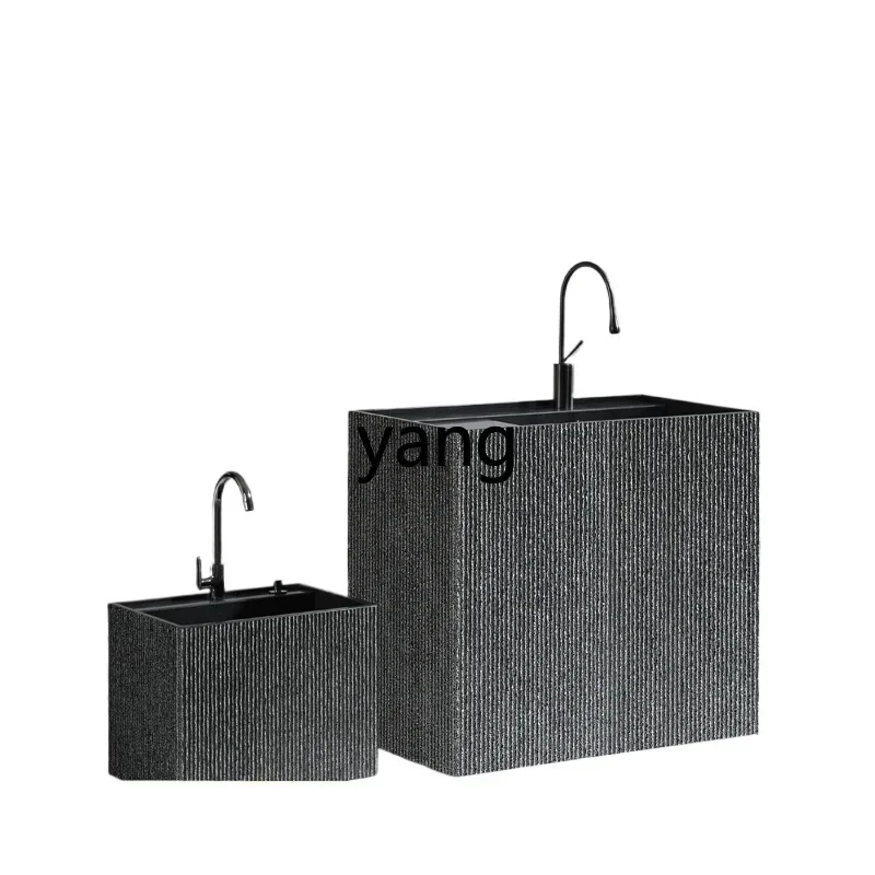 

LMM laundry pool with rubbing board integrated outdoor courtyard washing pool basin