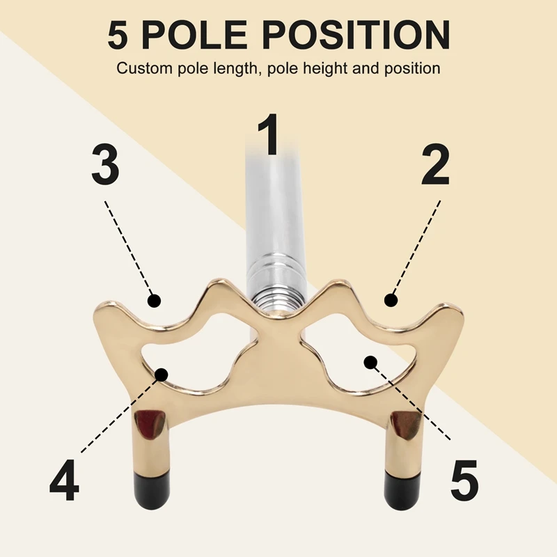 Einziehbare Billard-Queue-Stick-Brücke mit abnehmbarem Messing brücken kopf, Billard-Pool-Queue-Zubehör