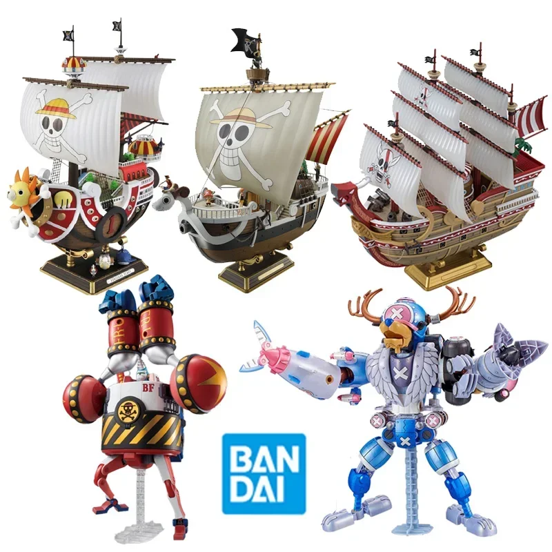 

Bandai One Piece Figure Thousand Sunny Going Merry Shanks Boat Tony Tony Chopper Franky Big Edition ABS Assembly Model Toys Gift