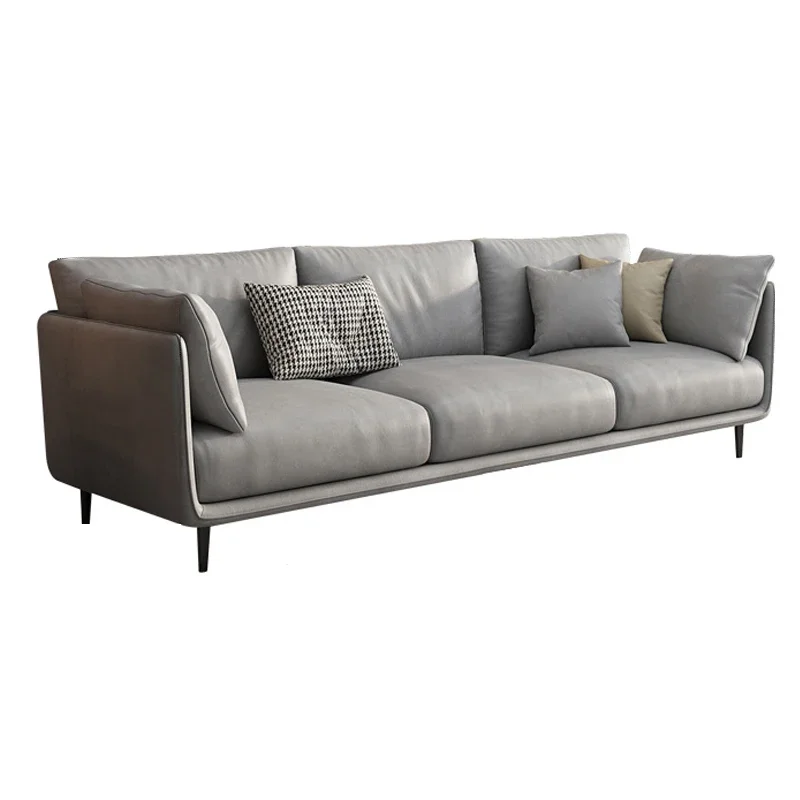 Elegant Fabric Accent Sectional sofa Leisure couch with black Metal Legs for Living Room Couch Sofa