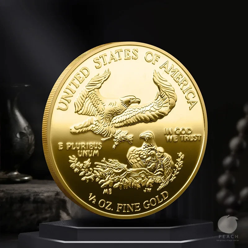 تمثال الحرية تذكارية عملة جمع المعادن ثلاثي الأبعاد الإغاثة التذكارية ميدالية شعار #3