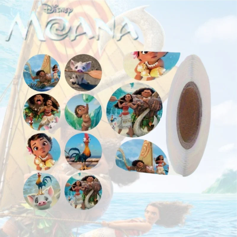 

500pcs Anime Moana Cute Stickers Kids Planner Paster Stationery Party Envelope Sealing DIY Decoration Children Classic Toy Gift