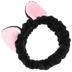 Headband Cat Ears Women Face Washing Hairband Animal for Skin Care Spa 1800X1400X500CM Cute Headbands Black Makeup Miss