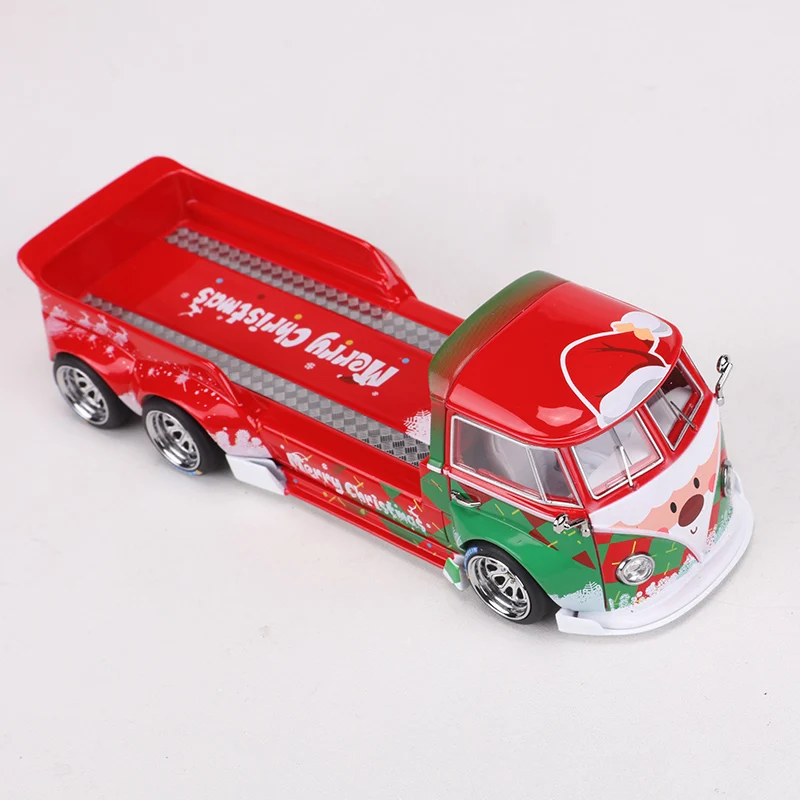 Liberty 1:64 rwb t1 pick-up simulação de pintura de natal fundição sob pressão liga modelo de carro artesanato decoração coleção brinquedo ferramentas presente