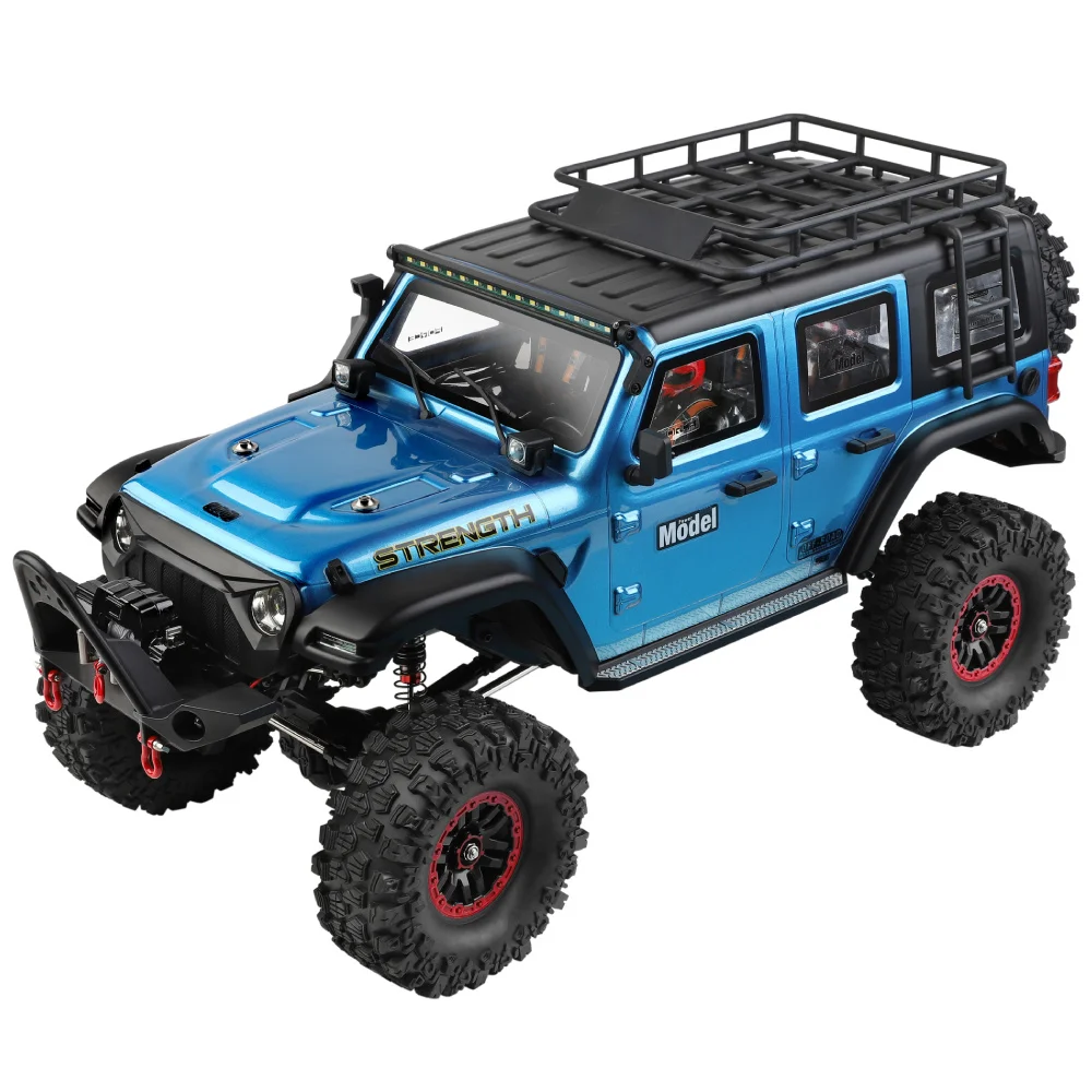 Wltoys 104010 RTR 1/10 2.4G 4WD RC Car Rock Crawler Off-Road Climbing Truck Full Proportional LED Light Vehicles Models Toys