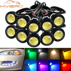 10X 23mm 18mm 9w Eagle Eye White Warm Dc 12v Car Led Daytime Running Drl Backup Motor Parking Signal Lamps Waterproof Fog Light