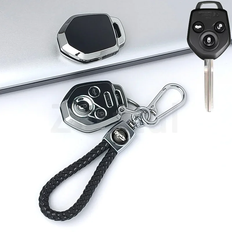 4 Buttons TPU Auto Keyless Shell Fob Skin Jacket Fit for Subaru Impreza Forester Xv Legacy Tribeca Car Remote Key Cover Protect