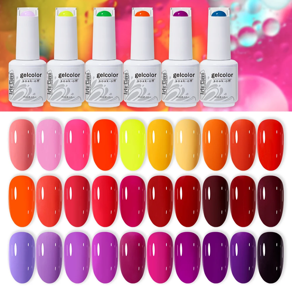 アルテ クラボ レッドシリーズ ネイルポリッシュ パーティーカラー ジェル マニキュア オールフォーネイル ソークオフ UV LED セミパーマネント ネイルアート リムーバー ジェル