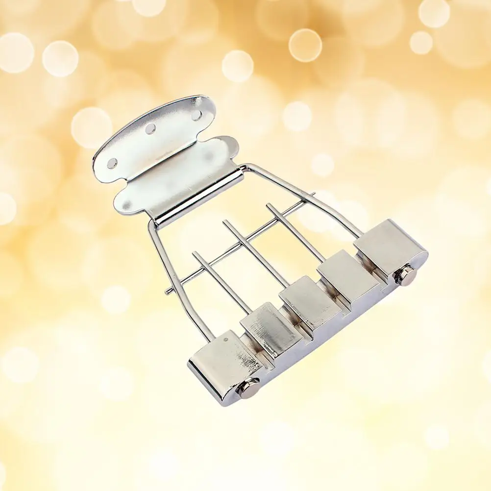 4 弦テールピースブリッジアーチトップギターテールピース頑丈な鋼亜鉛合金ギターパーツ