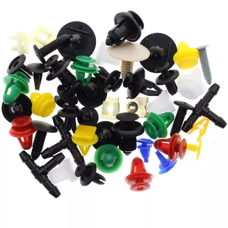 50-600pcs Universal Mixed Auto Fastener Car Bumper Clips Retainer Car Fastener Rivet Door Panel Liner for All Car