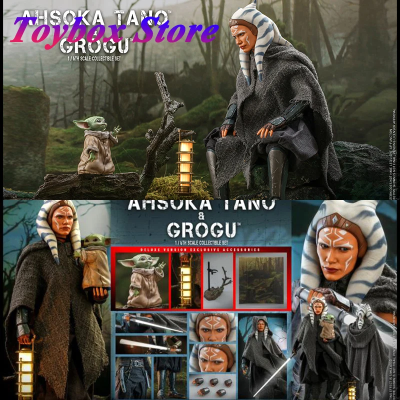 

HotToysDX21 1/6 Collectible The Mandalorian Ahsoka Tano Grogu Soldier Model Star Wars Delicate 12INCH Display Action Figure