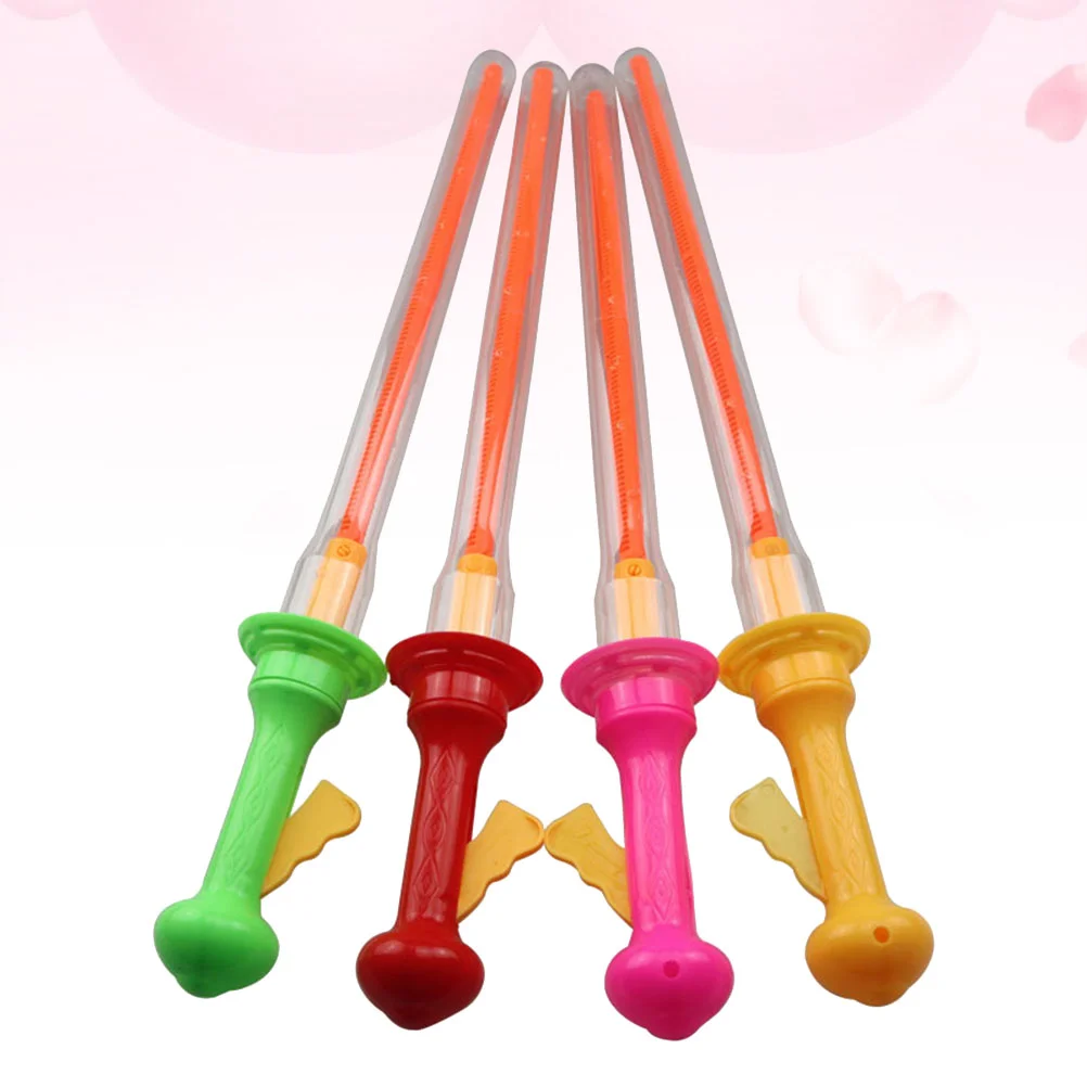 

4pcs Funny Bubble Stick Outdoor Playing Bubble Wands Toys Bubble Maker Stick Party Favors for Kids without Bubble Liquid