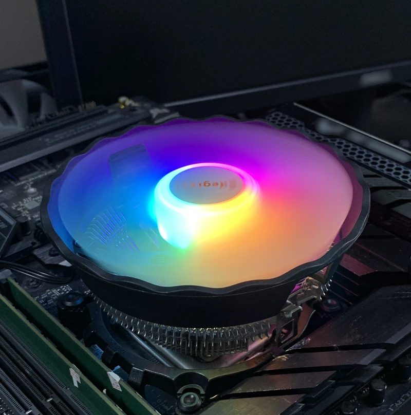 

Воздушный охладитель процессора RGB, 90 мм, вентилятор охлаждения процессора ПК для Intel LGA1366 1150 1151 1155 1156 1200 1700 X79 X99 AM4 AM3 2011 Ventilador