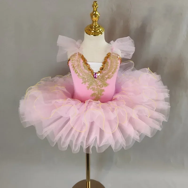 

Girls' Ballet Skirt New Sling Gauze Skirt Children's Little Swan Dance Performance Dress
