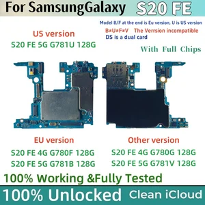 Vollständig getestet für Samsung Galaxy S20 Fe 4G G780F Züchtung Motherboard S20FE 5G G781B G781B Logikplatte mit vollem Chips Mainboard 8 Hauptverkäufe Samsung Plate - №7