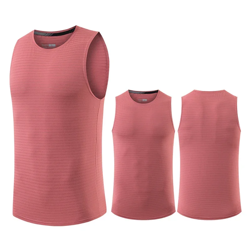 Men's Running Tank Top Breathable Vest Undershirt Compression Shirt Gym Fitness Sports Marathon Shirts Tops Sweatshirt Tees Wear