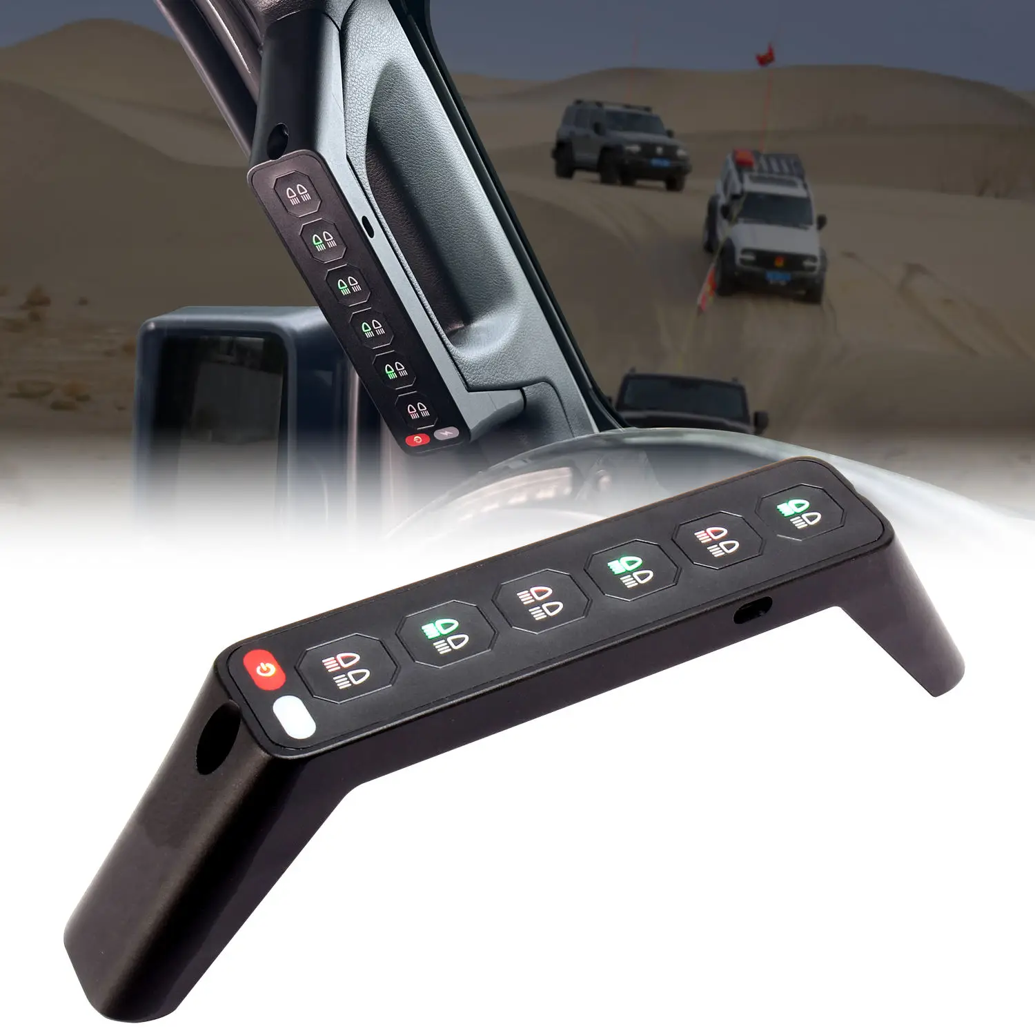 Car Multi-functional Wireless Switch Panel For JEEP Wrangler JL