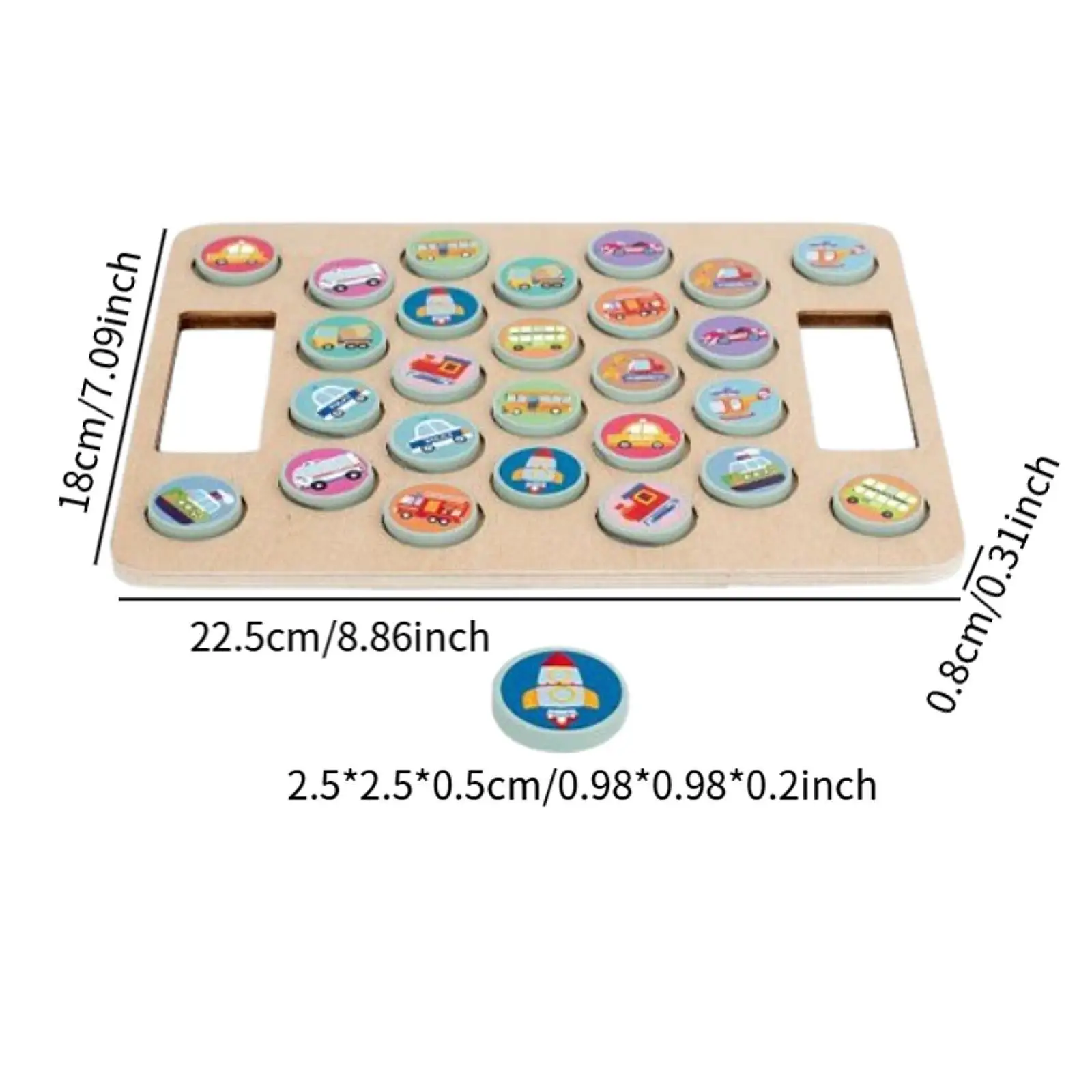 لعبة الشطرنج الخشبية لعبة سطح المكتب للأطفال نمط التدريب الإدراكي