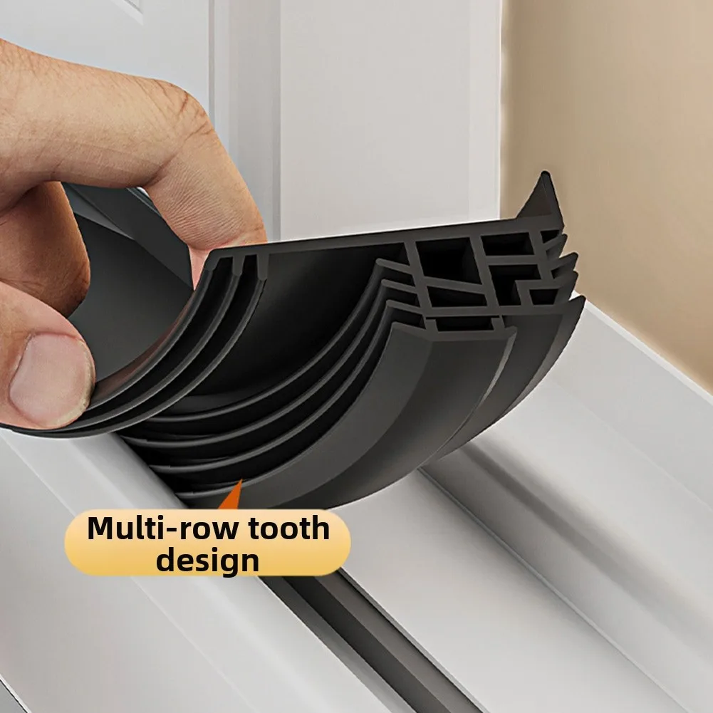 Rain Blocking Strip For Sliding Window Sealing Waterproof Baffle TPE Material 1.1M Length Outdoor Rain Guard Home Hardware Fix