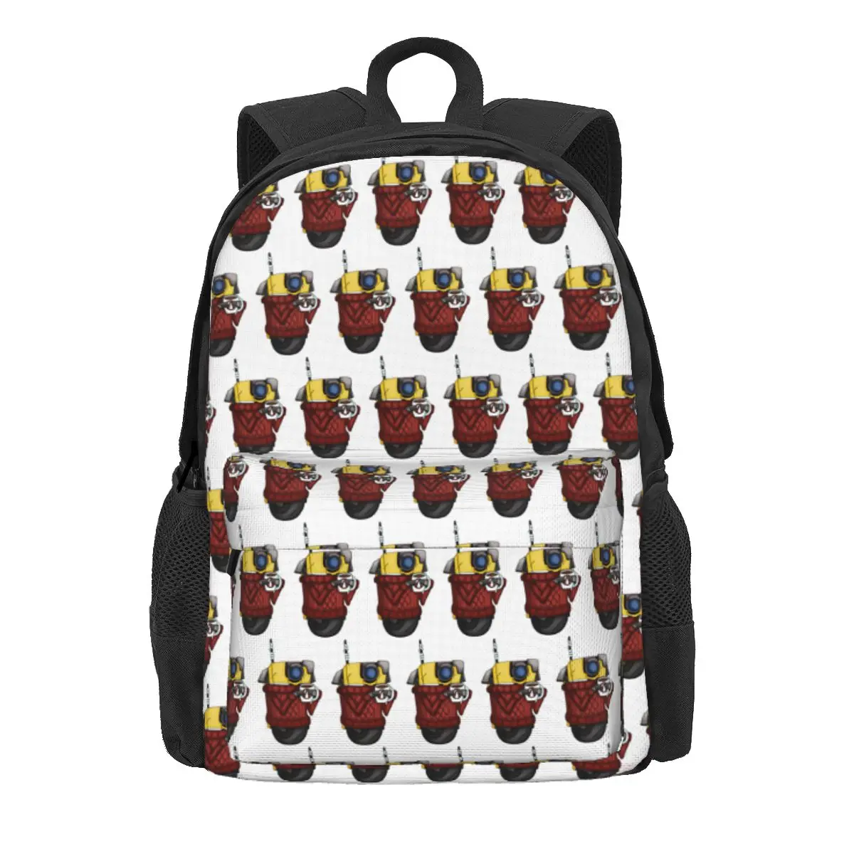 

Borderlands Cozy Sweater Claptrap Backpack Daypack Large Capacity Kids BookBag School Bag Shoulder Bags for Men Women