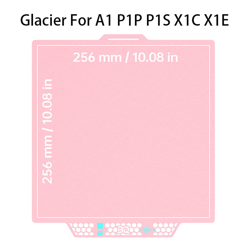 Płyta drukująca BIQU Panda CryoGrip Pro Glacier/Frostbite ze stali sprężynowej, dwustronna, teksturowana, do drukarek 3D BambuLab P1P P1S P2S A1 X1 — zdjęcie produktu 16
