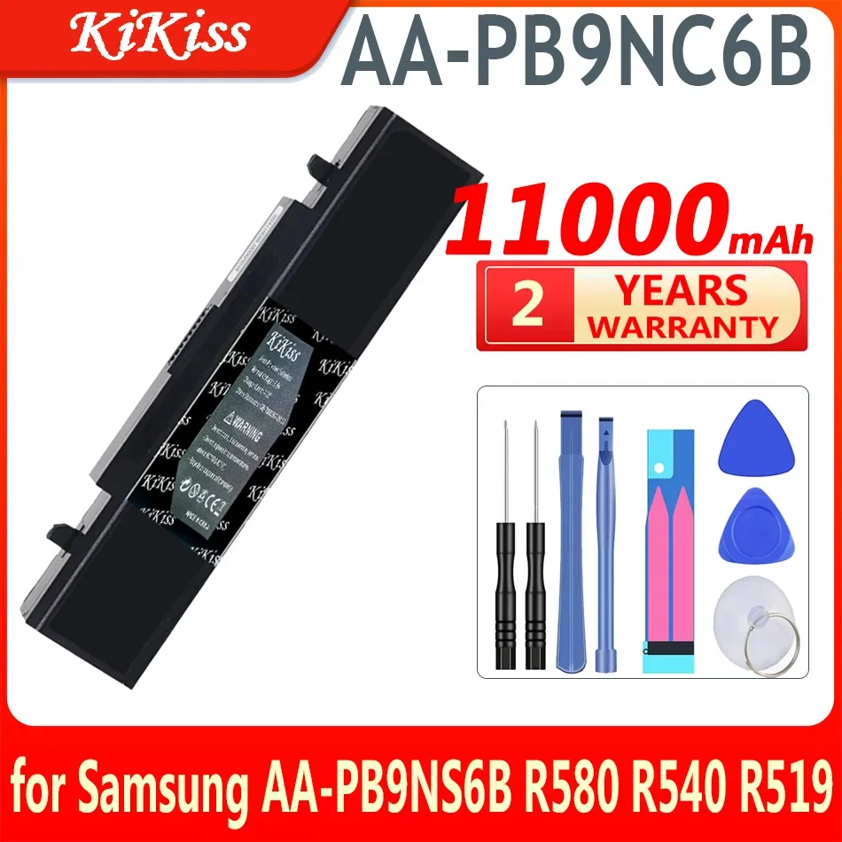 KiKiss Laptop Battery for Samsung AA-PB9NS6B PB9NC6B R580 R540 R519 R525 R430 R530 RV511 RV411 RV508 R528 Aa Pb9ns6b Batterie