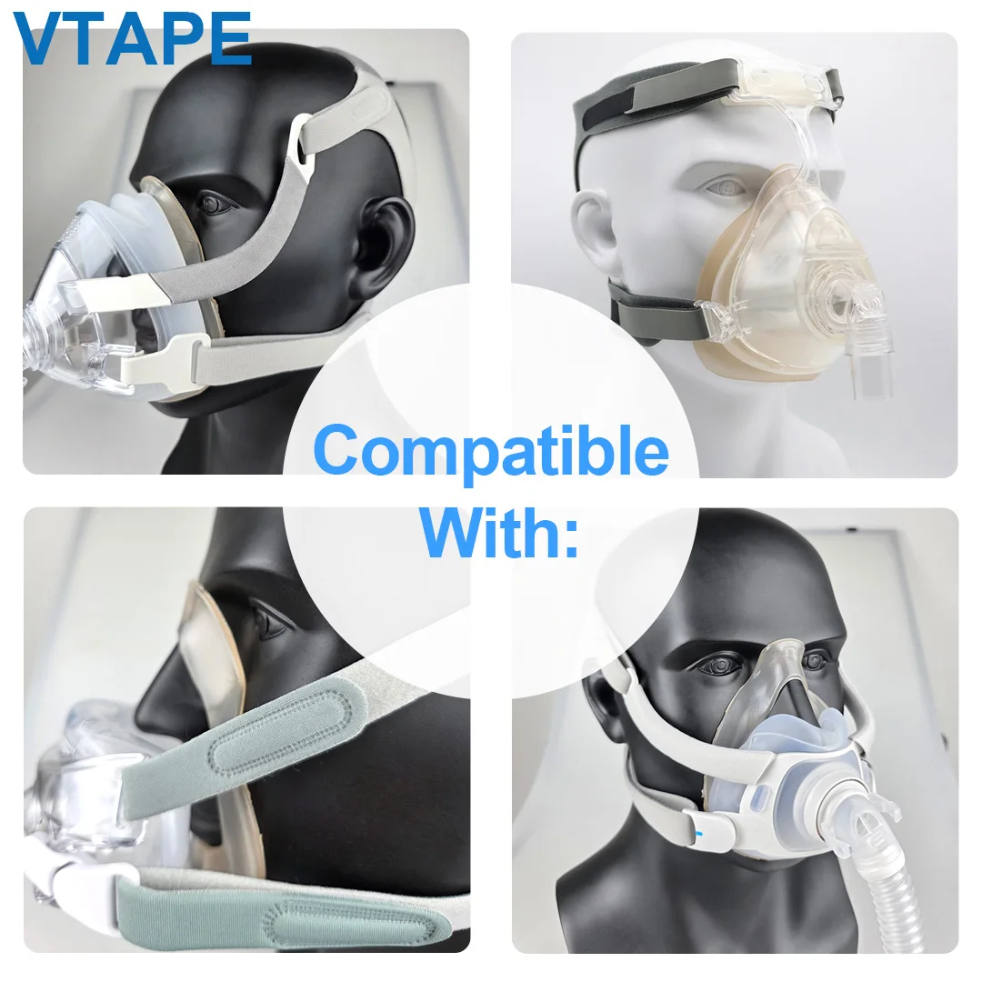 4 Pcs Soft, non-slip silicone nasal pads for CPAP masks. Improves the seal, comfort, and sleep quality