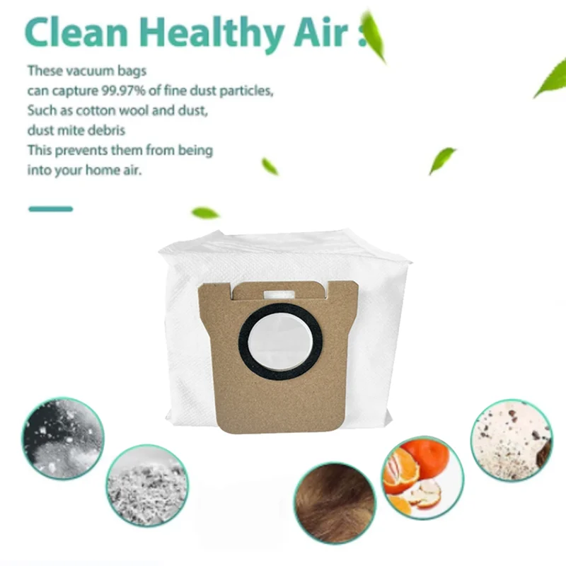 The New 20PCS Replacement Dust Bag for Omni 1S X10+ Robot Vacuum Cleaner Accessories Garbage Bag Parts