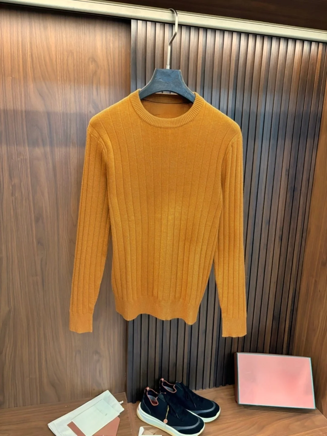 

Pure 00 Wool Knitted Long Sve round Ne Casual Busin Men's Sweater Retro American Sle Winter Comfortable Fit Top