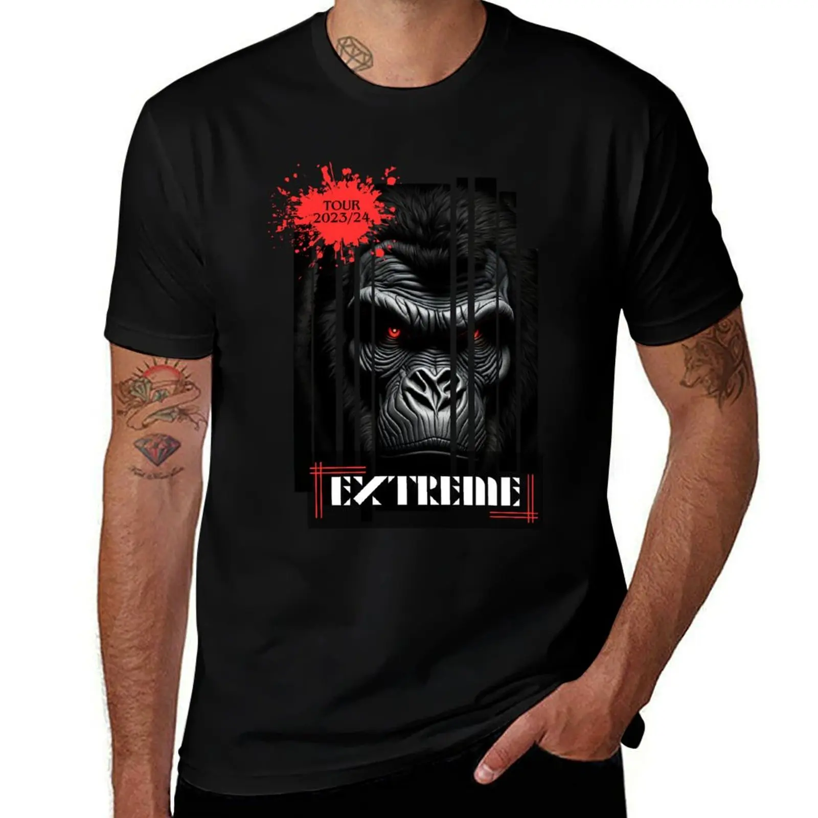 

t - graphic man Live The T-Shirt Extreme Band man t funny Six shirt shirts Tour Fan - -