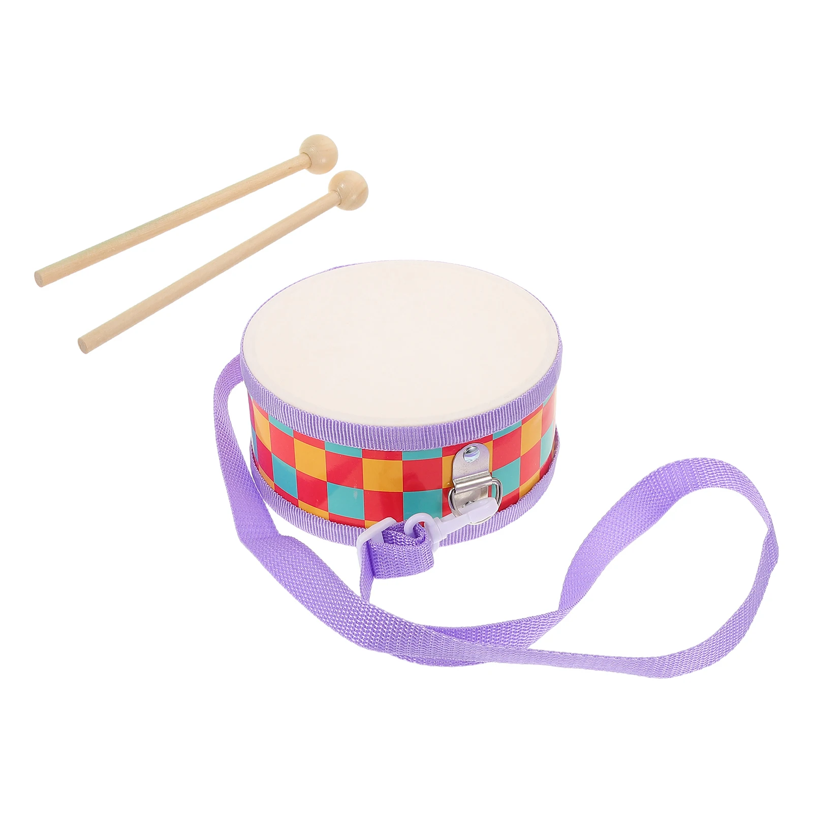 

Toys Children's Double Sided Drum Percussion Musical Instrument Wooden Orff for Snare Drumsticks Kids Baby Toddler