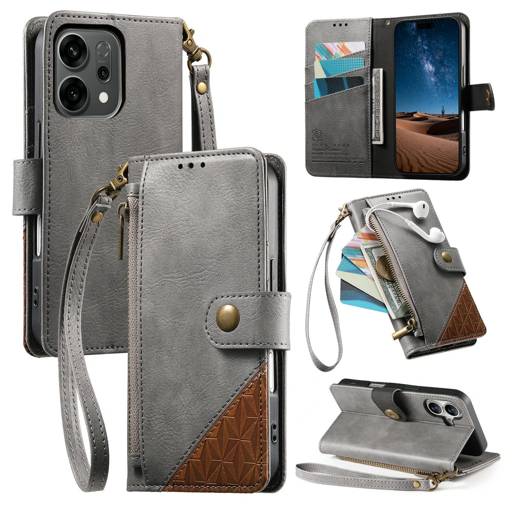 رينو 15 14 13 12 F 11 Pro 5G حافظة فاخرة بسحاب جلدية فوندا ل ممن لهم رينو 14 FS 13A 12FS 11F 11A 12F 13FS 14FS 14F غلاف الكتاب