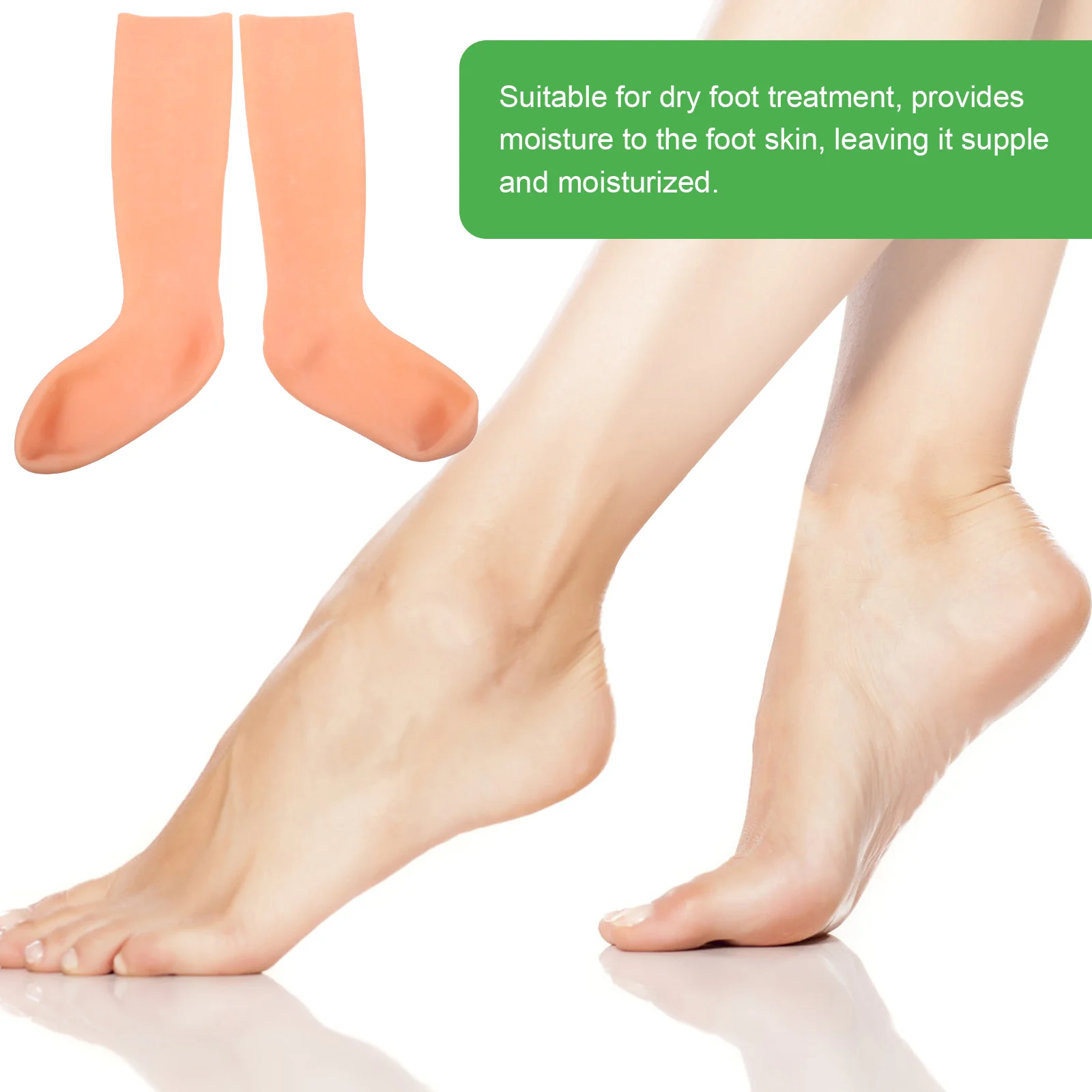 Loção hidratante térmica para cobertura de pés, meias noturnas, meias longas para mulheres