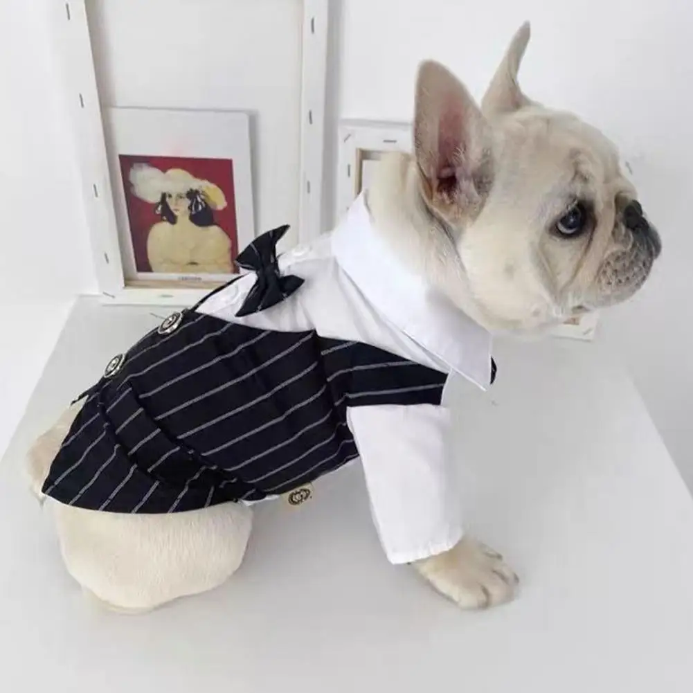 Lovely  Cute Gentleman Dog Clothes Wedding Suit Fashion Pet Suit Non-shrink   Pet Clothes