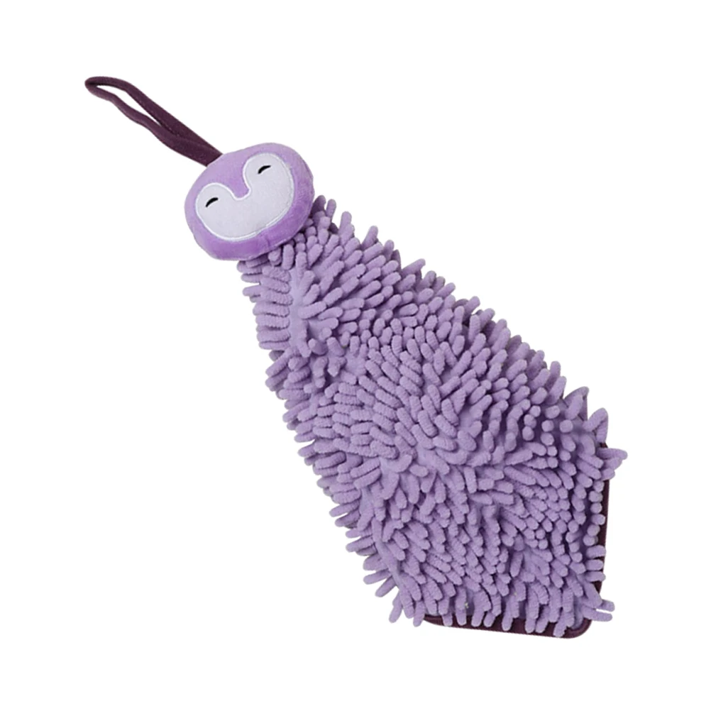 

1pc Hanging Square Towels Thickened Creative Pet Design Soft Microfiber Bath Hand Towels Strong Water Absorption For Home Use