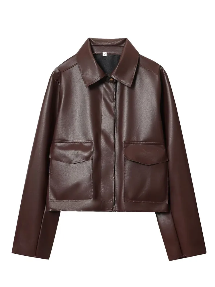 

HH Woman's New Fashion Coats Solid Turn-Down Collar Long Sleeves Pocket Single Breasted Female Autumn Streetweer Style Jackets