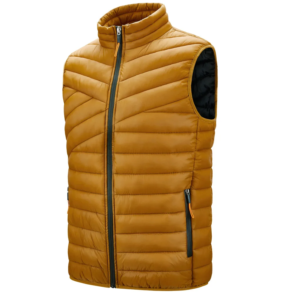 Gilet sans manches pour Homme, joli gilet chaud, décontracté, rembourré, en coton, pour l'automne et l'hiver