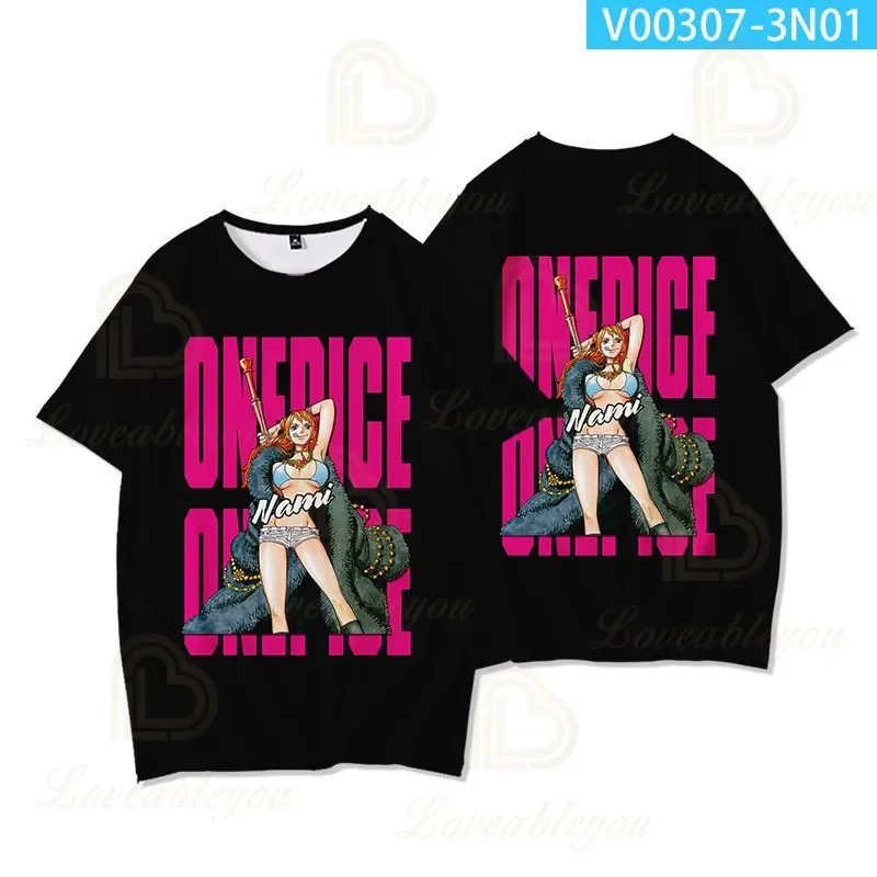 New Anime One Piece T Shirt Luffy Sanji Wanted Shirts 3D Print Short Sleeve T-shirt Hipster Cosplay Unisex T-shirt