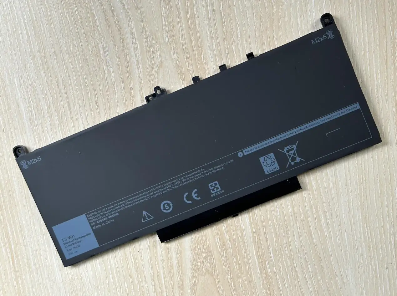 Imagem -06 - Bateria do Portátil Dell Latitude 7.6v 7198mah 55wh J60j5 E7270 E7470 J60j5 R1v85 Mc34y 242wd