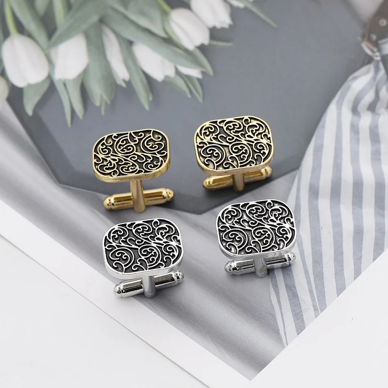 

Floral Stripe Men's French Shirt Cufflinks Set Of 2 Men's Accessories