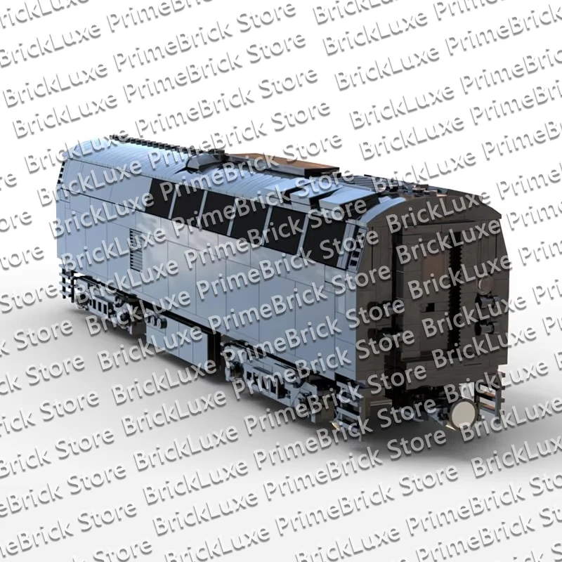 QWERT Silver Retro Passenger Carriage Model MOC Building Bricks City Car Modular Technology Children Holiday Gifts Assemble Toy